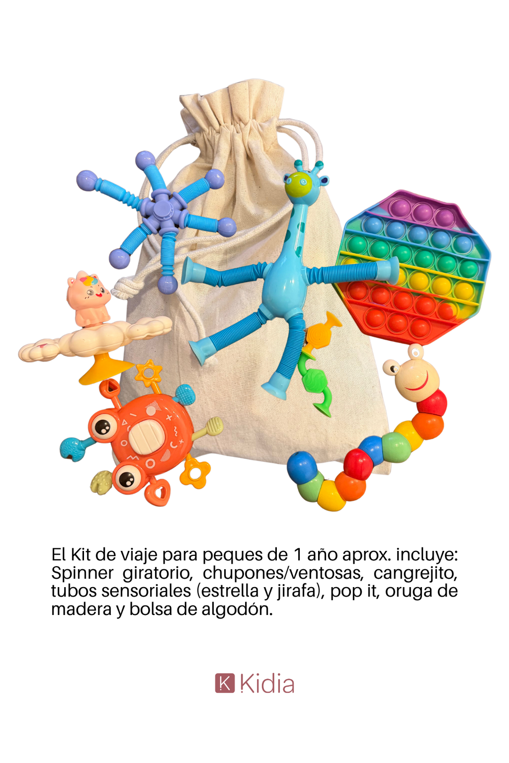 Kit de Viaje para Niños y Niñas (+12 meses)